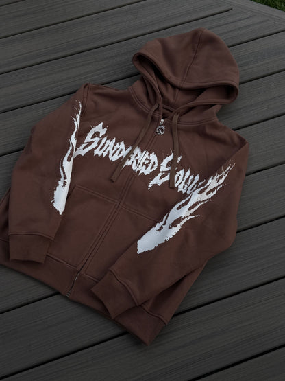 SS Brown Zip Up